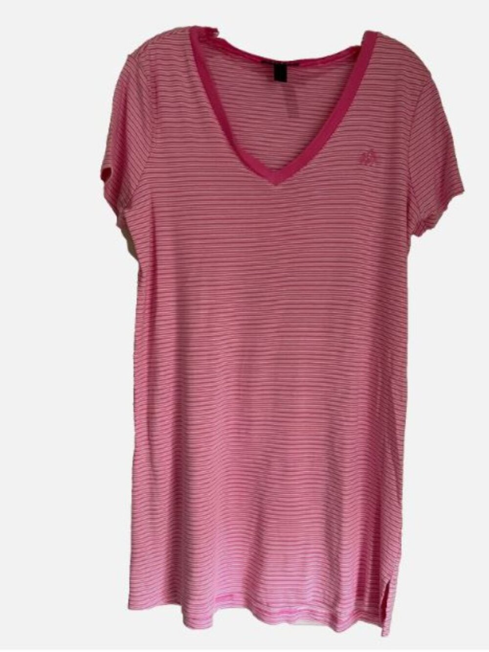 Lauren Ralph Lauren Striped Cotton Tunic T-Shirt sleepwear L